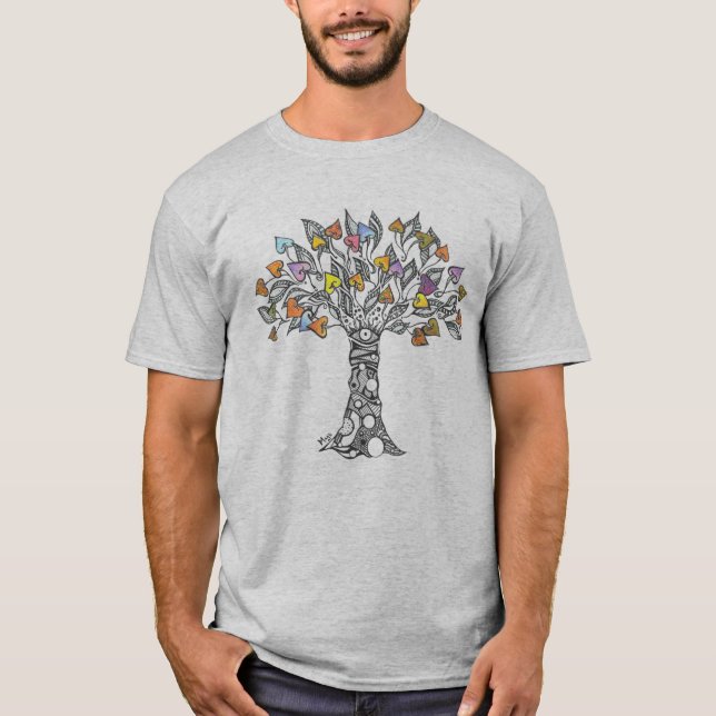 Camiseta Árvore de Corações (Frente)