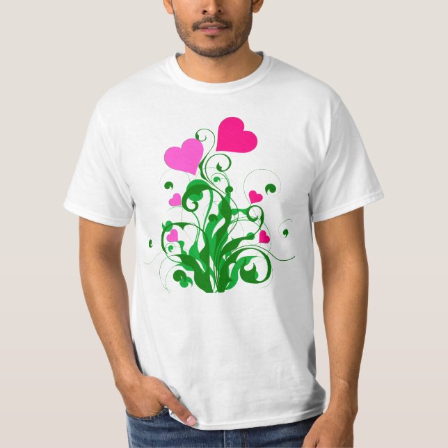 Camiseta Árvore de Corações de Amor (Frente)