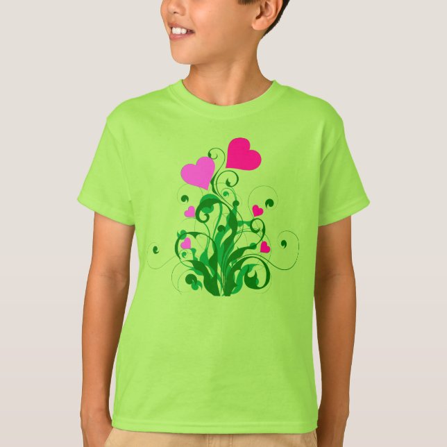 Camiseta Árvore de Corações de Amor (Frente)
