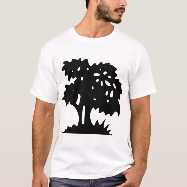 Camiseta Árvore de desenho - Preto (Frente)