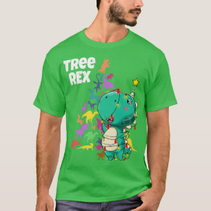 Camiseta Árvore de Dinossauro de Natal Gelado Re Paleontólo