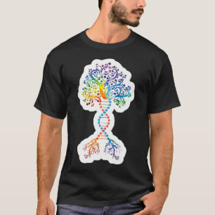 Camiseta Árvore De DNA Da Vida Engraçada Ciência Da Biol