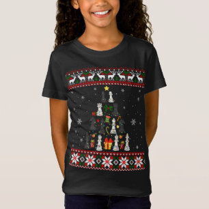 Camiseta Árvore De Enfeites de natal Do Jogador De Xess, Of