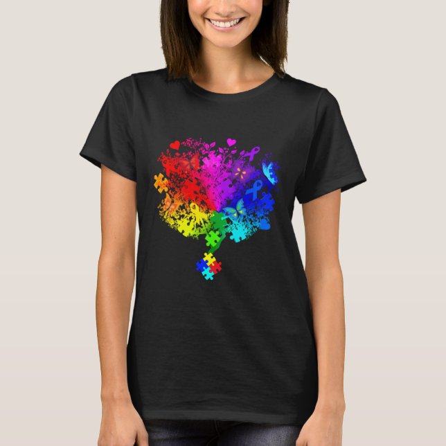 Camiseta Árvore de Espectro Autismo Ativa (Frente)