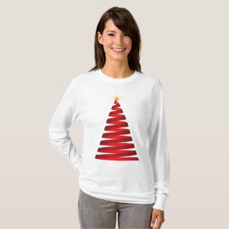 Camiseta Árvore de fita vermelha