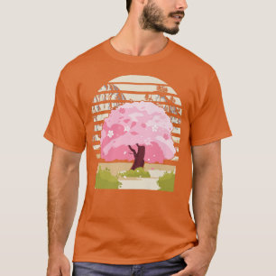 Camiseta Árvore de Flor de Cereja Tradicional Japonês, Boni