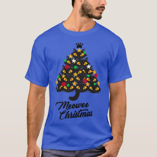Camiseta Árvore de Gato de Natal