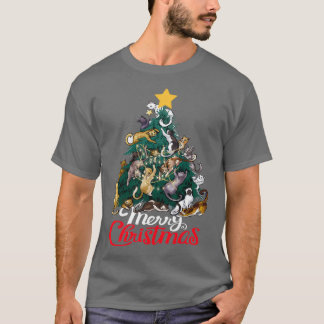 Camiseta Árvore de Gato de Natal Xmas Engraçado 1