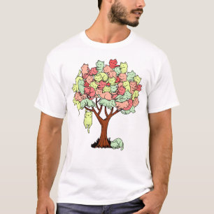 Camiseta Árvore de Gato Legal de Sumo de Gato