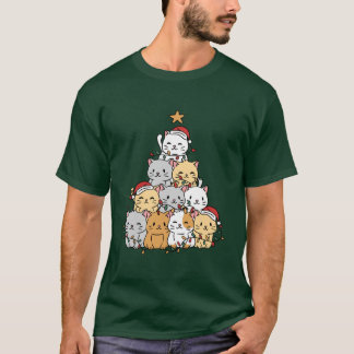 Camiseta Árvore de Gats Xmas