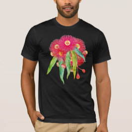 Camiseta Árvore de Goma Rosa Eucalipto em Flor