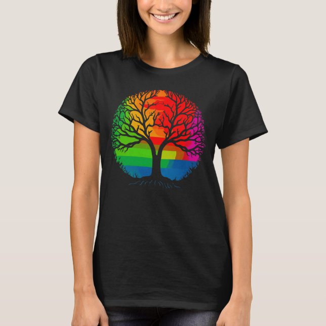 Camiseta Árvore de igualdade LGBTQ+ (Frente)