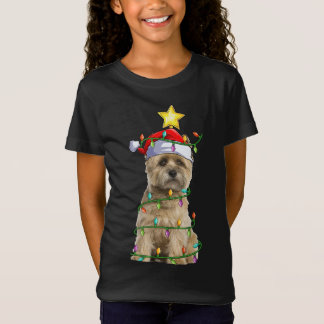 Camiseta Árvore de Iluminação de Natal Correspondente Santa
