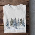 Camiseta Árvore de inverno Feliz Natal<br><div class="desc">Camisa de inverno Feliz Natal</div>