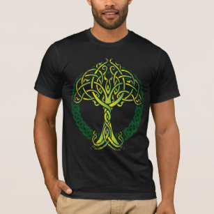 Camiseta Árvore de Knotwork do céltico de Viking de vida