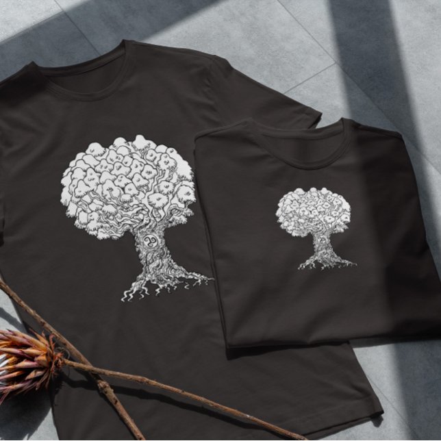 Camiseta Árvore De Mão Desenhada (Criador carregado)
