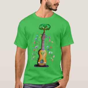 Camiseta Árvore de Música Flores