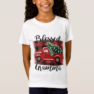 Camiseta Árvore de Natais vintages de Caminhão Vermelho Abe