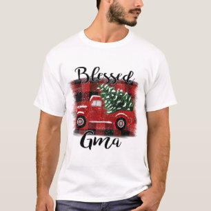 Camiseta Árvore de Natais vintages de Caminhão Vermelho Gma