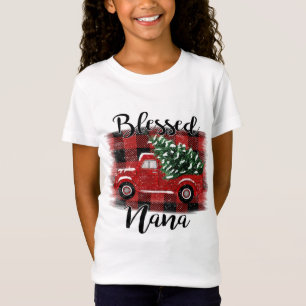 Camiseta Árvore de Natais vintages de Caminhão Vermelho Nan