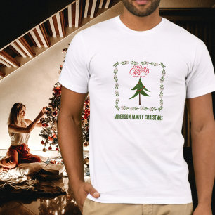 Camiseta Árvore de Natais vintages retrorreflectores e zona