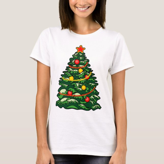 Camiseta Árvore de Natal (Frente)