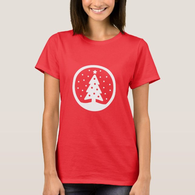 Camiseta árvore de Natal (Frente)