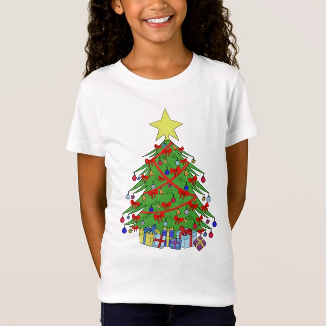 Camiseta árvore de Natal (Frente)