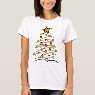 Camiseta Árvore de Natal abstrata