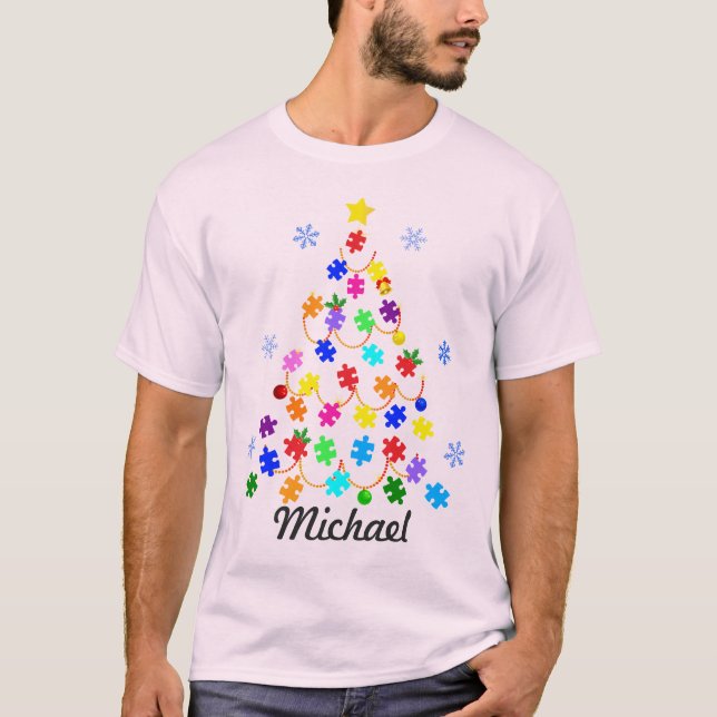 Camiseta Árvore de Natal Autismo (Frente)