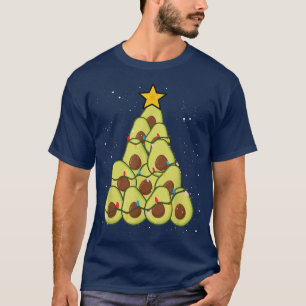 Camiseta Árvore de Natal Avocado Vegan de Natal Vegetal