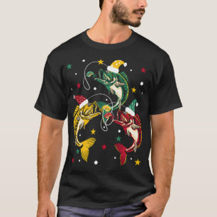 Camiseta Árvore de Natal Bagre Pescador - Bagre de Natal En