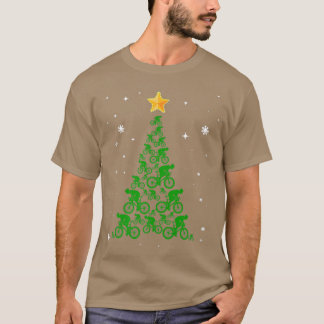 Camiseta Árvore De Natal Bikes Para Pássaros De Bicicleta E