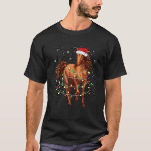 Camiseta Árvore de Natal Bonita Luz de Natal Engraçada Xmas