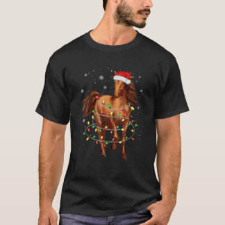 Camiseta Árvore de Natal Bonita Luz de Natal Engraçada Xmas