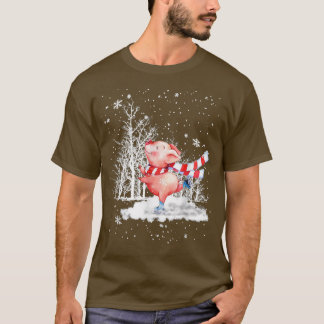 Camiseta Árvore De Natal Bonita Na Feliz De Neve Pigmas