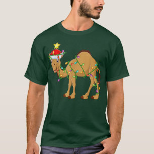Camiseta Árvore de Natal Camel Lighting combinando com Came