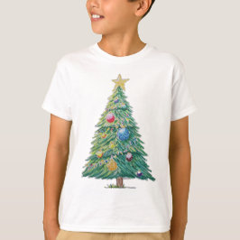 Camiseta Árvore de Natal Colorida