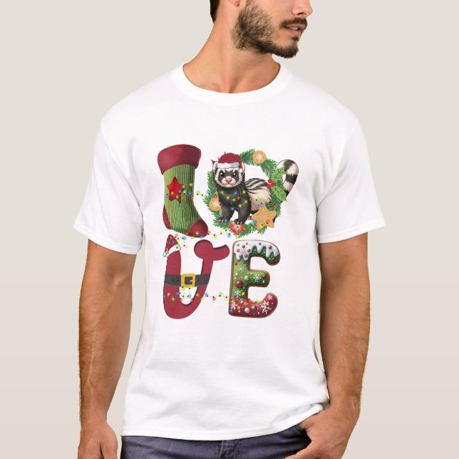 Camiseta Árvore de Natal com Chapéu de Papai Noel (Frente)