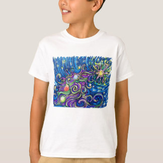 Camiseta Árvore de Natal Cósmica