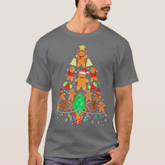 Camiseta Árvore de Natal cozinhando pão-de-galinha