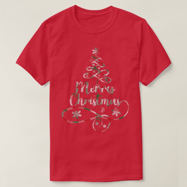 Camiseta Árvore de Natal D61 Feliz Natal Natal Natal Vibes  (Frente do Design)