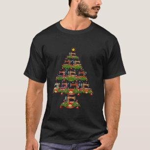 Camiseta Árvore de Natal da Máquina de Costura de Papais no