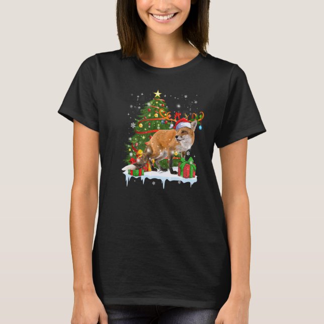 Camiseta Árvore de Natal da Raposa (Frente)