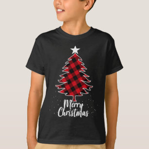 Camiseta Árvore de Natal da Xadrez Buffalo