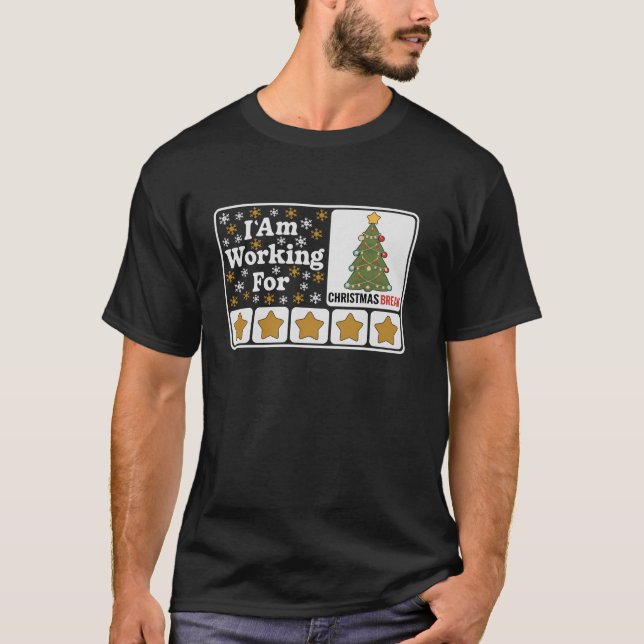 Camiseta Árvore de Natal de 5 estrelas (Frente)