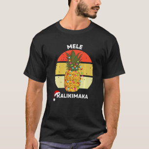 Camiseta Árvore de Natal de Abacaxi havaiana Mele Kalikimak