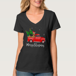 Camiseta Árvore de Natal de Caminhão Vermelho Australiano X