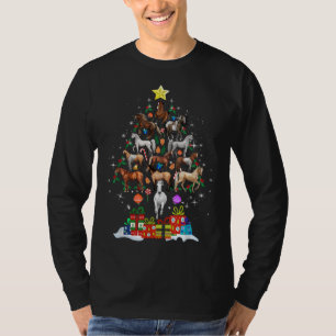 Camiseta Árvore De Natal De Cavalo Para Crianças