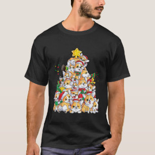 Camiseta Árvore de Natal de Corgi